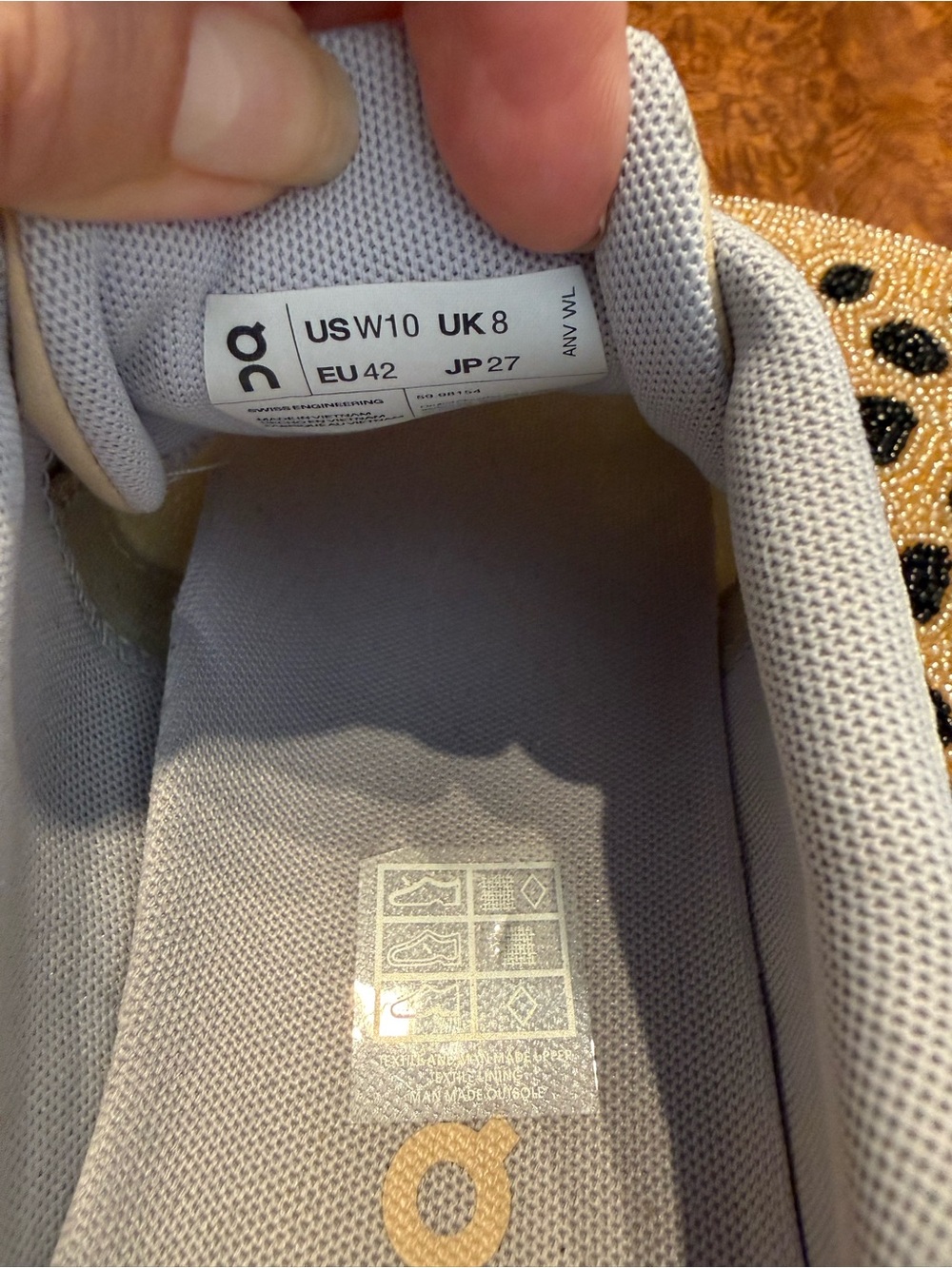 On Cloud 5 Running Shoes Women's Haze Sand Athletic Sneakers EU 42 US 10 - Picture 8 of 9